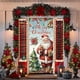 thumbnail image 4 of Decoraciones navideñas, adornos navideños, regalos de Navidad. Funda para puerta navideña con diseño de muñeco de nieve. Funda de poliéster para puerta., 4 of 6