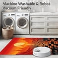thumbnail image 5 of ODIKA 4'x6' Machine Washable Non-Slip Area Rug, Energetic Tiled Artistry High Traffic Rug, Red, 32549, 5 of 7