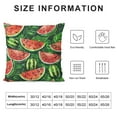 thumbnail image 5 of Pratyus Watermelon Slices Leaves Throw Pillow Covers for Home Couch Decor, Summer Style for Car Couch Bedroom, 1PC 22x22in, 5 of 5