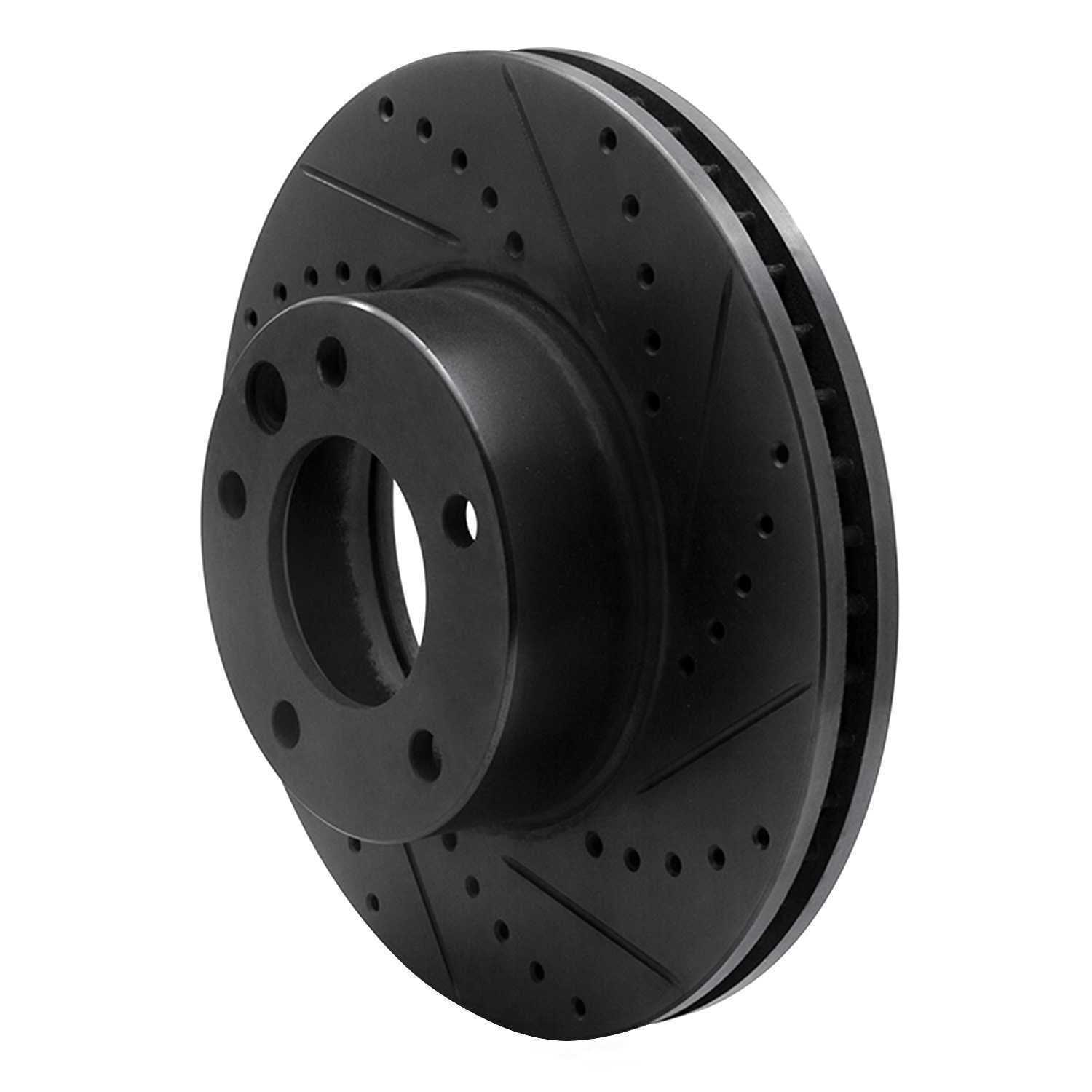 Dynamic Friction Company 633-63135R DFC Brake Rotor - Drilled And Slotted - Black