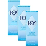 3 Pack K-Y Liquid Personal Lubricant 4.5 oz Each
