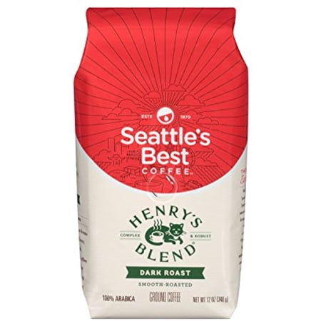 Seattles Best Coffee Henrys Blend Dark Roast Ground  12 Oz (Pack Of 2) 24 Ounces Total
