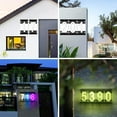 thumbnail image 2 of SATTULKE Acrylic Solar Address Sign,Seven Colors LED Illuminated Solar House Number Wall Mount for Exterior, Waterproof RGB Color Changing Remote,for Home Yard Garden(Number 2), 2 of 6