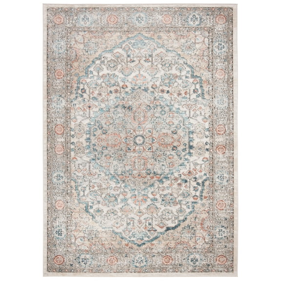 SAFAVIEH Martha Stewart Cedar Oregon Area Rug, Grey/Blue, 8' x 10'