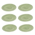 thumbnail image 2 of Manteles Individuales Tejidos 6 Piezas Redondos Trenzados BuyWeek, 2 of 14