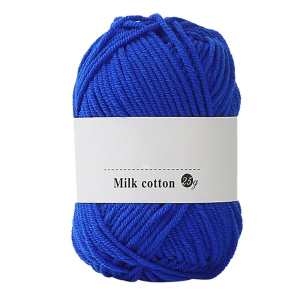 Uuiauoio 25g Soft Comfortable Cotton Blend Milk Yarn Fabric Wool Crochet Knitting Supplies for Handcrafts Spinning Materials