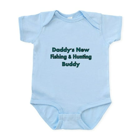 

CafePress - Daddys New Fishing And Hunting Buddy Body Suit - Baby Light Bodysuit Size Newborn - 24 Months