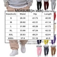 thumbnail image 3 of Leidass Mens Fleece Lined Jogger Sweatpants Elastic Drawstring Waist Cuffed Ankle Solid Casual Athletic Pants with Side Pockets Red M, 3 of 5