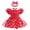 Red polka dots, variant on ATAIKU 3M-18M Infant Baby Girls Princess Dress Up Romper Onesie Tutu Dress Bodysuit with Headband Birthday Halloween Christmas Party Dresses