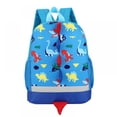 thumbnail image 1 of Toddler Backpack Dinosaur Preschool for Boys with Leash Chest Strap - Light Blue, 1 of 6