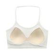 thumbnail image 6 of Kaemgyyd Crop Tops for Women Casual Scoop Neck Knit Ribbed Halter Shirt Stretchy Sleeveless Seamless Padded Clothes Going out Outfit, 6 of 6