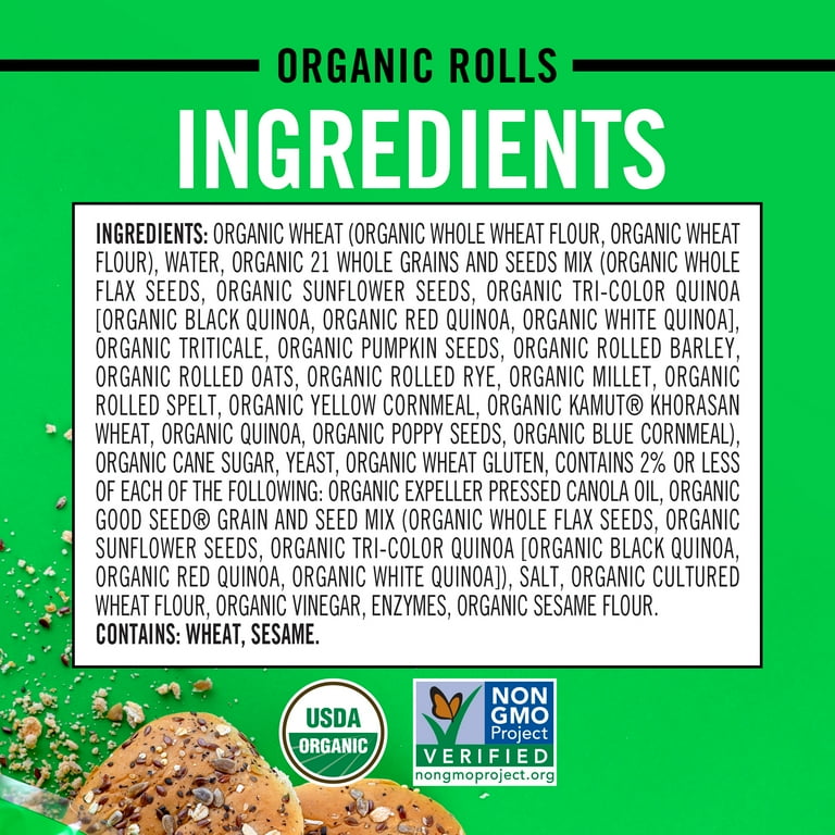 Dave's Killer Bread Rock 'N' Rolls, Organic Snack, Slider