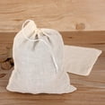 thumbnail image 4 of Cheers.US 10/50/100Pcs Reusable Drawstring Cotton Soup Bags, Straining Herbs Cheesecloth Bags, Coffee Tea Brew Bags, Soup Gravy Broth Stew Bags, Bone Broth Brew Bags, 4 of 7