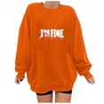 thumbnail image 1 of Heisall Womens Sweatshirts Autumn Winter Halloween Print Drop Shoulder Round Neck Long Sleeve 2025 New Style Fashion Casual Hoodies, 1 of 3