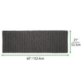 thumbnail image 3 of mDesign Soft Cotton Spa Mat Rug for Bathroom, Braided, 60" x 21" - Charcoal Gray, 3 of 5