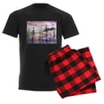 thumbnail image 6 of CafePress - Landscape, Colorful Art! Pajamas - Men's Dark Loose Fit Cotton Pajama Set, 6 of 7