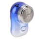 thumbnail image 3 of Mini recortadora de barba eléctrica de bolsillo, tipo C, recargable, de bajo ruido, con batería de 400 mAh para viajes en coche, color azul degradado, 3 of 14