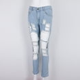 thumbnail image 3 of Pantalones de mezclilla elásticos inferiores lápiz mujeres Casual piernas rectas suaves S jinwen  Pantalones vaqueros de mujer, 3 of 8