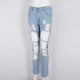 thumbnail image 3 of Pantalones rasgados ajustados Colco de mezclilla elásticos S, 3 of 8