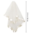 thumbnail image 2 of FUEENIRVA Velo De Novia Corto Con Peine Doble Capa Para Accesorio Para, 2 of 7