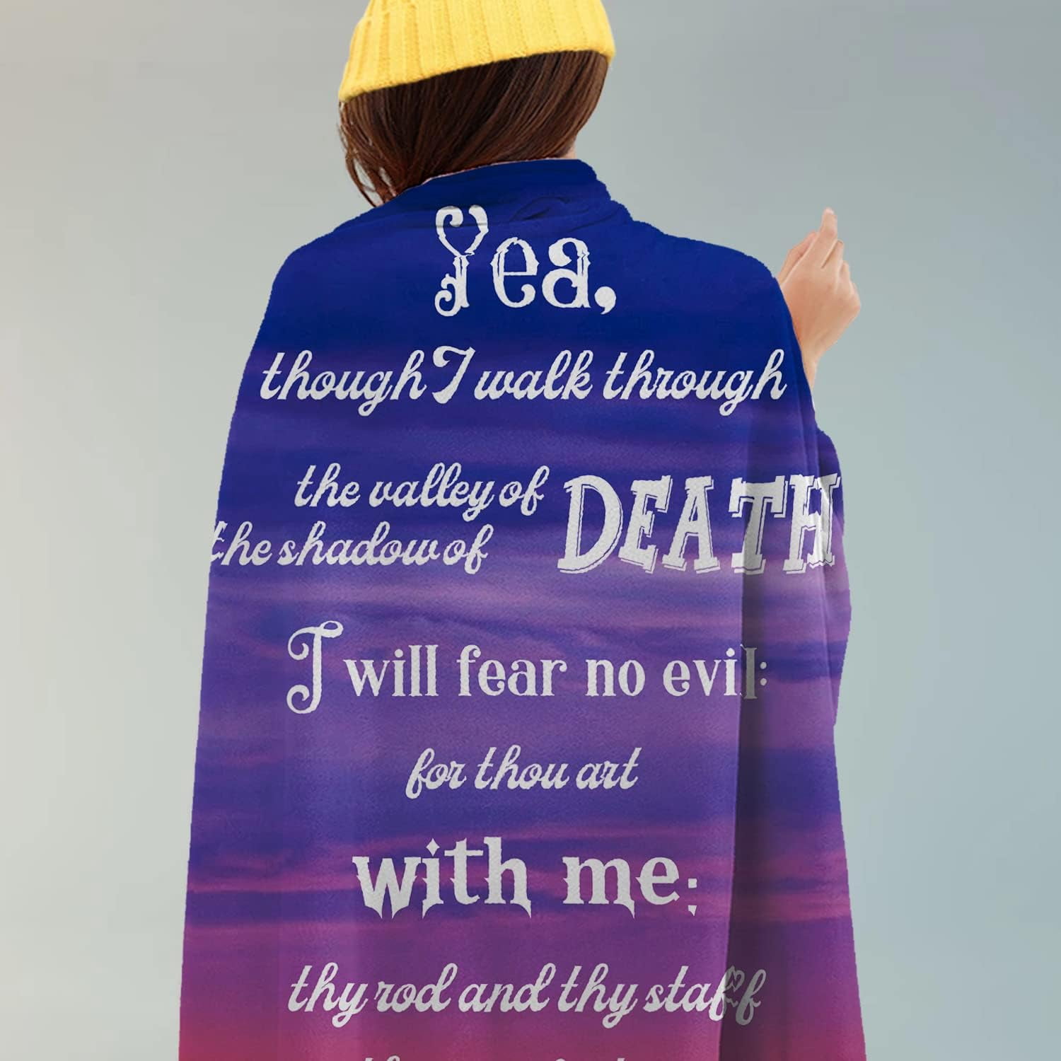 Bible Verse Blanket Serenity Prayer Throw Blanket Ultra Cozy Lightweight Religious Flannel Personalized Blankets and Throws Inspirational Christian Gifts for Women Men Friend 60x80 Inch