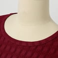 thumbnail image 6 of NJGRAE Crochet Tops for Women Women T Shirts Tops for Women Summer Casual Cap Short Sleeve Basic Textured Solid Color Round Neck T Shirts Blouse Women’S Relaxed Fit Tees Xxl, 6 of 9
