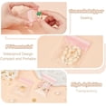 thumbnail image 4 of Organizador de joyas de acrílico transparente con 20 bolsas de joyería portátiles rosas, organizador de almacenamiento de joyas, caja de joyería, estuche de viaje para joyas., 4 of 9