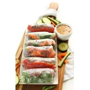 CAF Young Lady Premium Spring Roll Wrapper Rice Paper 12oz Round 22cm