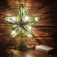 thumbnail image 4 of Árbol de Navidad Top Star CVHOMEDECO Green Glittered 3D, 4 of 7
