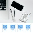 thumbnail image 3 of VERDANVERSE Usb Cable Protective Cover PP 10Pcs 0.98X0.79X0.39Inch, 3 of 8