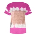 thumbnail image 5 of ALLLIST Going Out Tops for Women Pink Short Sleeve V-Neck Graphic T-Shirts Womens Shirts Plus Size S, 5 of 5