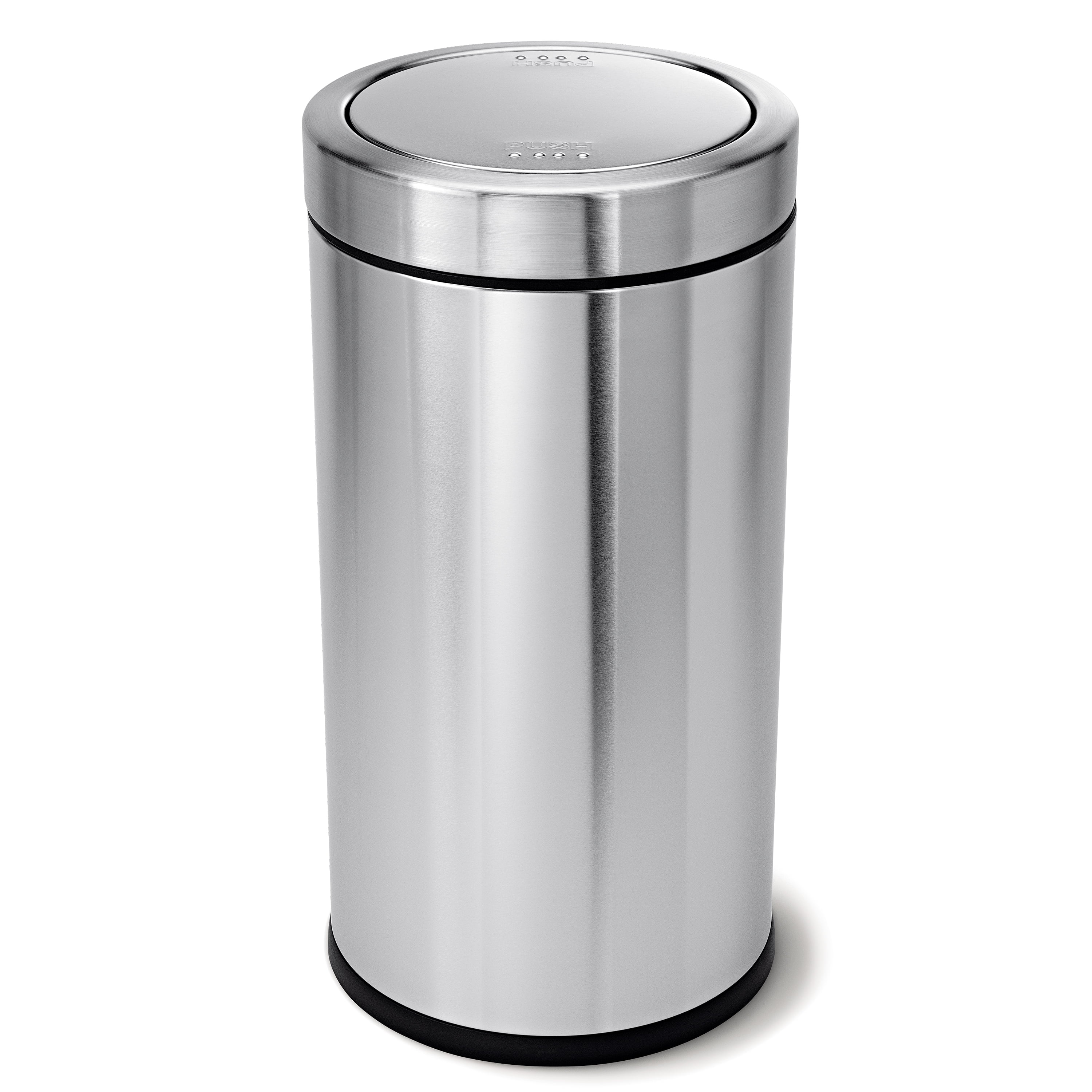 simplehuman 55 Liter / 14.5 Gallon Commercial Stainless Steel Swing Top