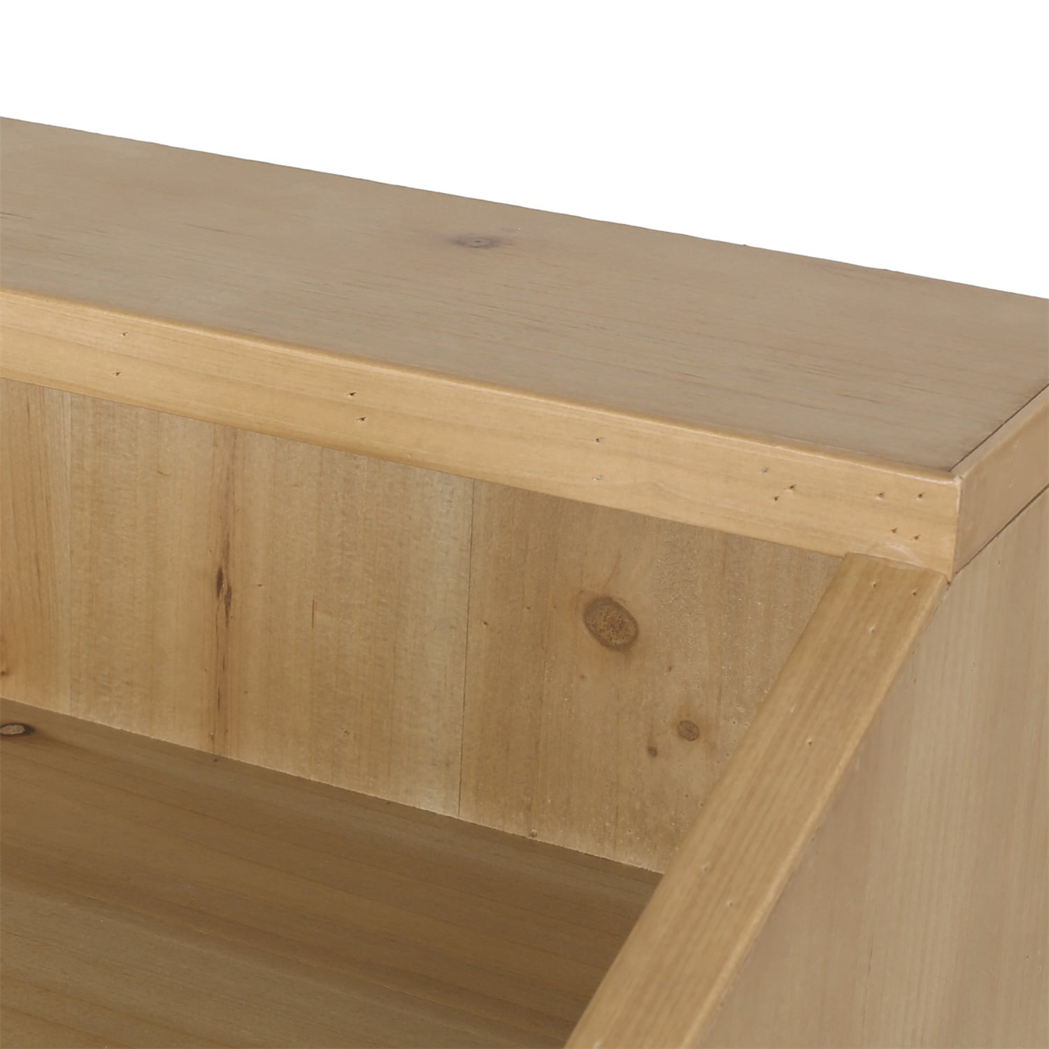 Kadyn Contemporary End Table, Bedside Table with Hutch and Door, Bedside End Table for Living Room, Natural and White Kadyn Contemporary End Table, Bedside Table with Hutch and Door, Bedside End Table for Living Room, Natural and White