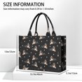 thumbnail image 3 of Large Capacity Tote Bag,Australian Shepherd Dog and Footprints Handbag Fashion Luxury Tote Bag,15.7"x13"x 5.1" Inches,Laptop Compatible, 3 of 6