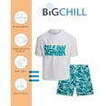 thumbnail image 2 of Big Chill Boys Swim Set - UPF50+ Short Sleeve Rash Guard Swim Shirt and Swim Trunks 2 Piece Set, 2 of 7