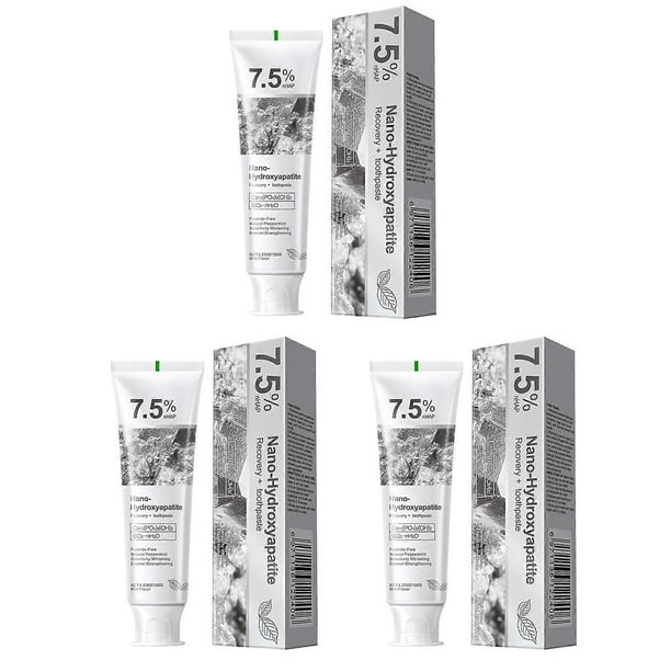 7.5% Nanos Hydroxyapatite Toothpaste Fluoride-Free, Multifunctional Teeth Cleaning Whitener, Teeth Care Supplies