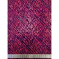 thumbnail image 4 of Purple & Fuchsia Tribal Pattern w/ Gold Holographic Foil on Stretch Nylon Spandex Fabric - 58 Inches Wide - By the Yard or Bulk, 4 of 4