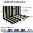 thumbnail image 2 of Outdoor Loveseat Cushions, Fade-Resistant Patio Bench Cushion with Backrest, Lounge Seat back Pads 48*42*3.5in, 2 of 6