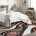 thumbnail image 4 of Bohemian Rug & Home Decor - Abstract Geometric Rugs for Living Room Bedroom, Washable Rugs, 4x5 Rug, Non Slip Soft Low Pile Large Indoor Area Rug, Hippie Carpet & Room Decorations V-&35, 4 of 7