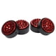 thumbnail image 1 of llantas Beadlock de 1,0 pulgadas, 12 agujeros, aleación de aluminio, cubo de rueda RC para FMS FCX24 1/24 Crawler, color rojo, 1 of 12