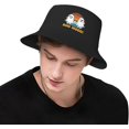thumbnail image 6 of Bucket Hats Fashion Sun Cap Packable Outdoor Fisherman Hat for Women and Men Happy Halloweenie Witch Dog Bucket Hats, 6 of 8