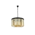 thumbnail image 5 of Sydney 8 light Matte Black Chandelier Golden Teak (Smoky) Royal Cut Crystal, 5 of 9
