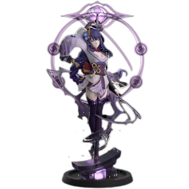 Figura de Anime Genshin Impact, Raiden Ei, figura de acción, rayo púrpura, chica de pie Sexy, muñeca coleccionable para adultos, juguete, 35cm460