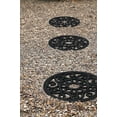 thumbnail image 2 of A1 Home Collections Multi Functional-Garden Stepping Stone Mat Round, Natural Rubber Heavy-Duty Beautiful Hand Finished Design 12"X12" Set of 4, Alora Paisley Black, 2 of 6