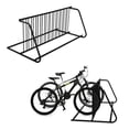 thumbnail image 1 of Support de Vélo au Sol Robuste à Double Face – Support de Rangement Autoportant pour 12 Vélos, Design à Grille pour Garage, Rues, Cours, Événements, Montage au Sol Inclus, Noir / Support Double Face pour 12 Voitures, 1 of 7