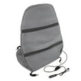 thumbnail image 2 of Healthmate 12V Auto Soft Velour Heated Seat Cushion with Lumbar Support, Gray, 2 of 3