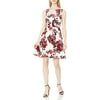 Betsey Johnson Womens Floral Fit-and-Flare Dress 4 Ivory/Multi