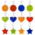 thumbnail image 1 of POINTERTECK Réflecteur Pendentif 12pcs Porte-Clés Équipement Réfléchissant (Étoile + + Amour), 1 of 6