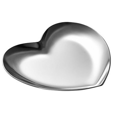 

MyBeauty Dinner Tray Round Love Heart Oval Food Grade Mirror Polished Dessert Towel Jewelry Vanity Storage Tray Dish Plate Home Supplies