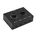 thumbnail image 2 of 3X 4 Port Audio Switch, 3.5mm Audio Switcher, Stereo AUX Audio , 4 Input 1Output/1Input 4 Output Switcher Box,3 x 3.5mm Audio Switch Switcher 3 x 3.5mm Audio cable,Black, 2 of 8